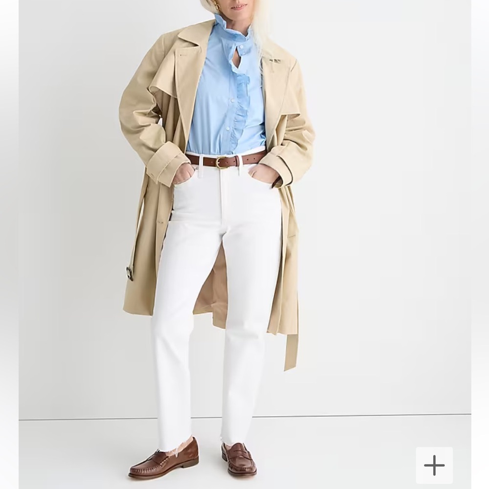 J. Crew Slim boyfriend jean in white Size 32 WHITE NEW BF533
